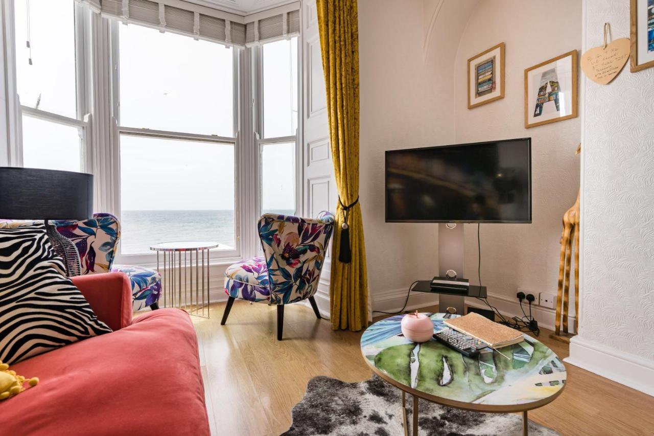 Sea View Ar Lan Y Mor Luxury Apartment Aberystwyth Extérieur photo